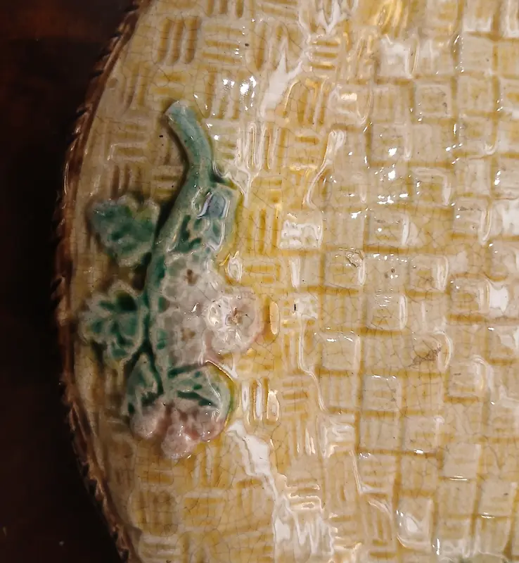 PIATTO DA PANE IN MAIOLICA