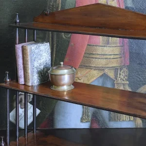 ÉTAGÈRE DA MURO IN MOGANO