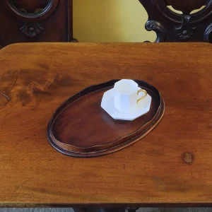 PICCOLO VASSOIO OVALE IN MOGANO