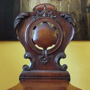 SEDIA DA INGRESSO IN MOGANO