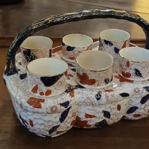 CESTINO IN CERAMICA PORTAUOVA VITTORIANO